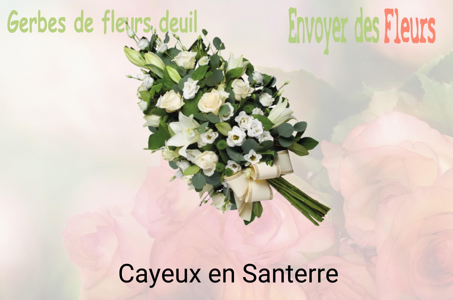Gerbe de fleurs de deuil livrée à Cayeux-en-Santerre